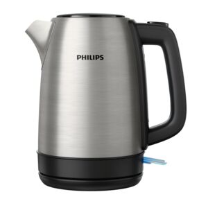 Philips 2200W Daily Collection Metal Durable Study Kettle Silver and Black HD9350/92